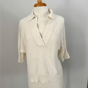 Banana Republic Ivory Knit Sweater Size L